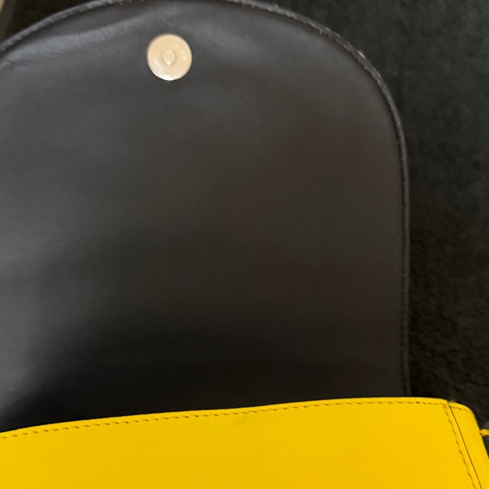 Ralph Lauren Yellow Leather Crossbody with Tassel Charm - Picture 8 of 11